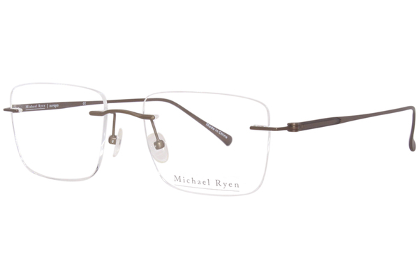  Michael Ryen MR-356 Eyeglasses Men's Rimless Square Shape 