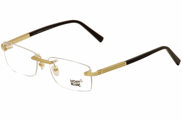  Mont Blanc Eyeglasses MB0545 MB/0545 Rimless Optical Frame 55mm 