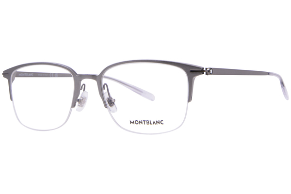 Mont Blanc MB0234OK Eyeglasses Men's Semi Rim Square Shape