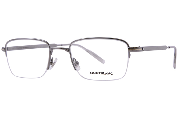 Mont Blanc MB0237O Eyeglasses Men's Semi Rim Rectangle Shape