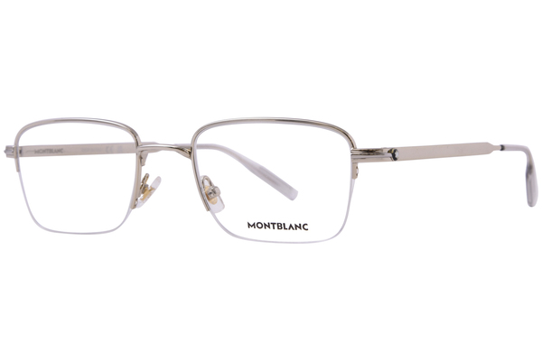  Mont Blanc MB0237O Eyeglasses Men's Semi Rim Rectangle Shape 