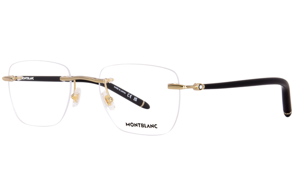 Mont Blanc MB0274O Eyeglasses Men's Rimless Rectangle Shape