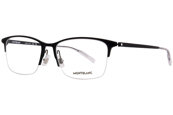  Mont Blanc MB0284O Eyeglasses Men's Semi Rim Rectangle Shape 