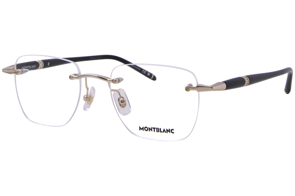  Mont Blanc MB0346O Eyeglasses Men's Rimless Rectangle Shape 