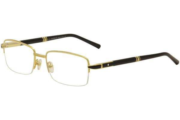  Mont Blanc Men's Eyeglasses MB0488 MB/0488 Half Rim Optical Frame 