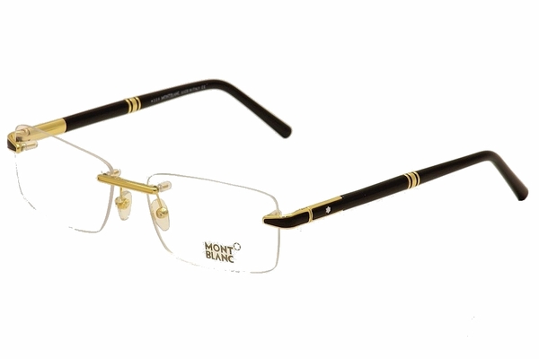  Mont Blanc Men's Eyeglasses MB0490 MB/0490 Rimless Optical Frame 