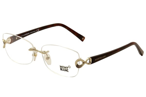  Mont Blanc Men's Eyeglasses MB436 MB/436 Rimless Optical Frame 