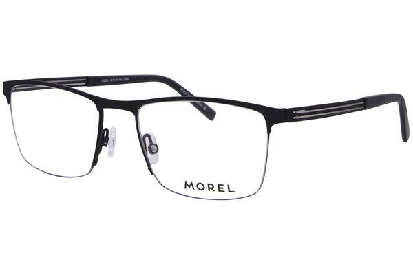  Morel 30280L Eyeglasses Men's Semi Rim Rectangle Shape 