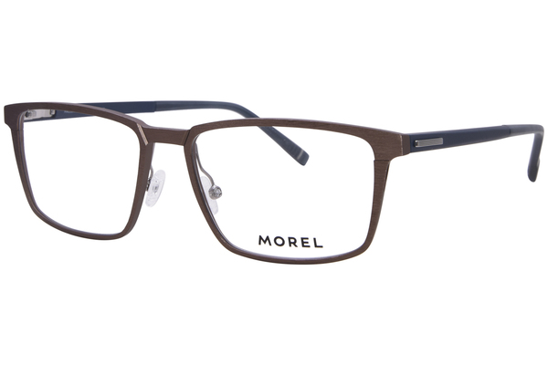  Morel Hallum-4 Eyeglasses Men's Full Rim Rectangle Shape 