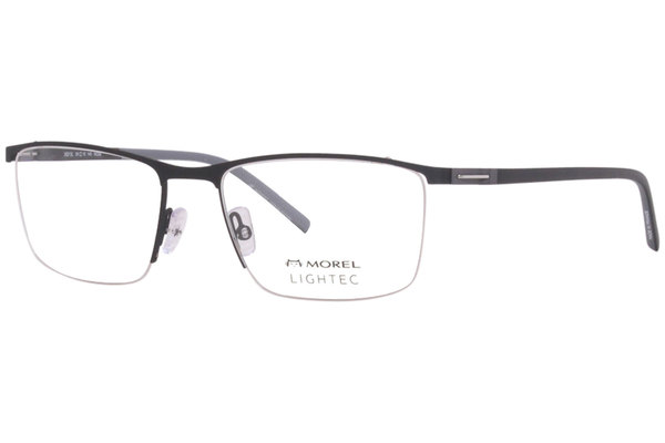  Morel Lightec 30213L Eyeglasses Frame Men's Semi Rim Rectangular 