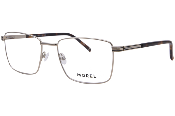  Morel Lowell-4 Eyeglasses Men's Full Rim Rectangle Shape 