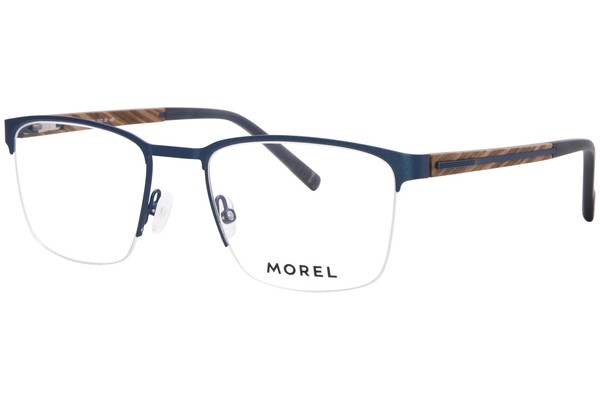 Morel Wodso-2 Eyeglasses Men's Semi Rim Rectangle Shape