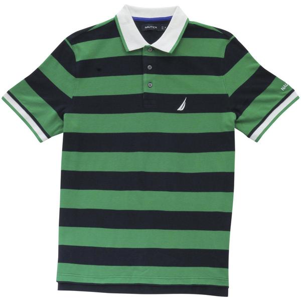  Nautica Men's Classic Fit Heritage Striped Short Sleeve Polo Shirt 