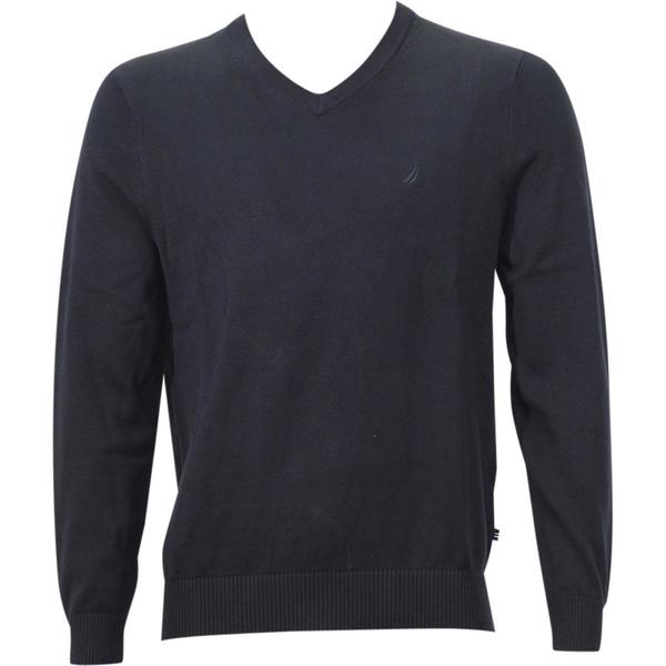  Nautica Men's V-Neck Long Sleeve Sweater Shirt 