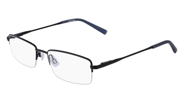  Nautica N7299 Eyeglasses Men's Semi Rim Rectangle Shape 