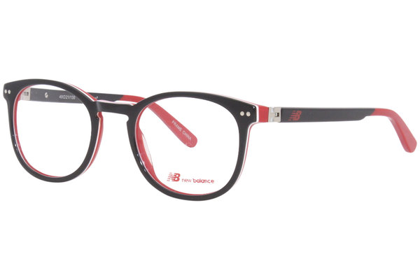  New Balance Kids NBK154 Eyeglasses Youth Boy's Full Rim Round Optical Frame 