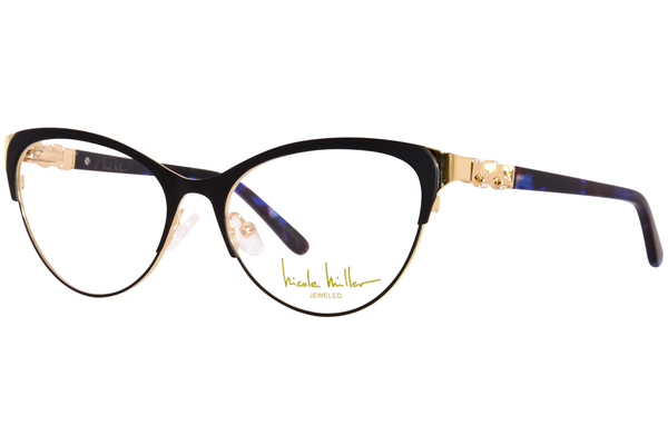  Nicole Miller Adi Eyeglasses Women's Full Rim Cat Eye 