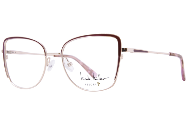  Nicole Miller Cabo Eyeglasses Women's Full Rim Cat Eye 