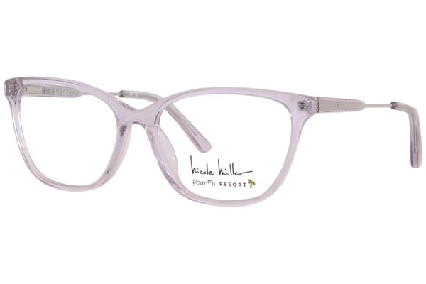  Nicole Miller Corfu Eyeglasses Women's Full Rim Cat Eye 