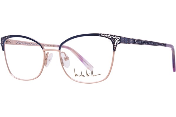 Nicole Miller Delavan Eyeglasses Women's Full Rim Cat Eye Optical Frame