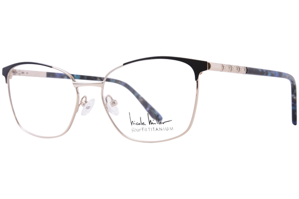  Nicole Miller Hewes Eyeglasses Women's Full Rim Oval Shape 