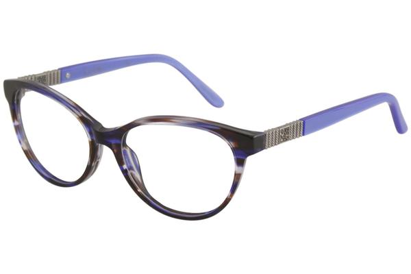  Nicole Miller Women's Eyeglasses Violet Full Rim Optical Frame 