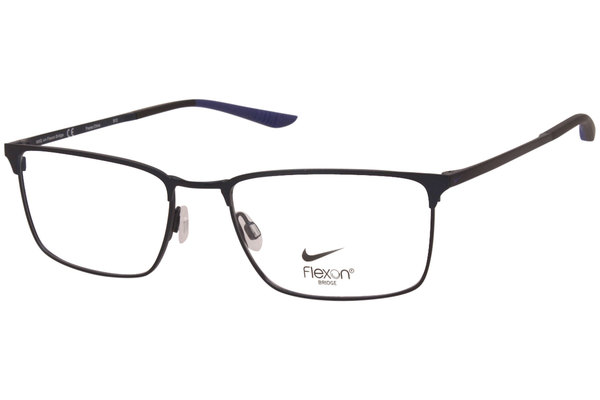  Nike 4307 Eyeglasses Men's Full Rim Rectangle Shape 