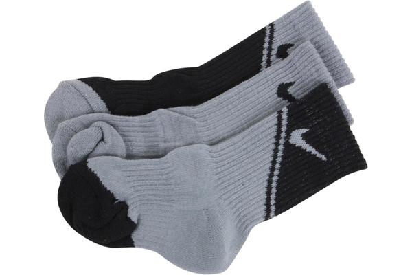  Nike Boy's 3-Pair Graphic Logo Crew Sport Socks 