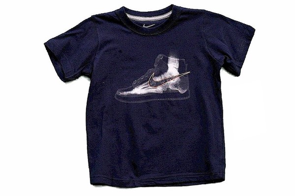 Nike Boy's Sneaker X-Ray & Swoosh Logo Short Sleeve T-Shirt