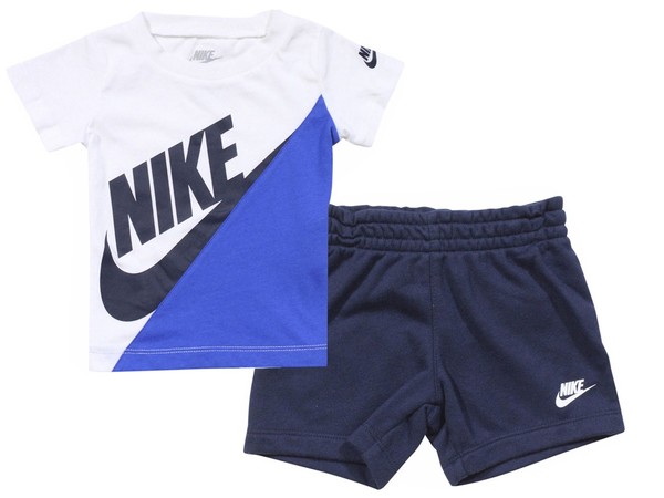  Nike Colorblock T-Shirt & Shorts Set Infant/Toddler Boy's 2-Piece 