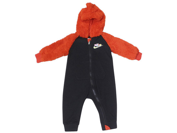 Nike Infant Boy's Sherpa Long Sleeve Coverall Hooded Full Zip