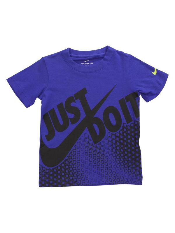  Nike Little Boy's Diamond Net Short Sleeve Crew Neck Cotton T-Shirt 