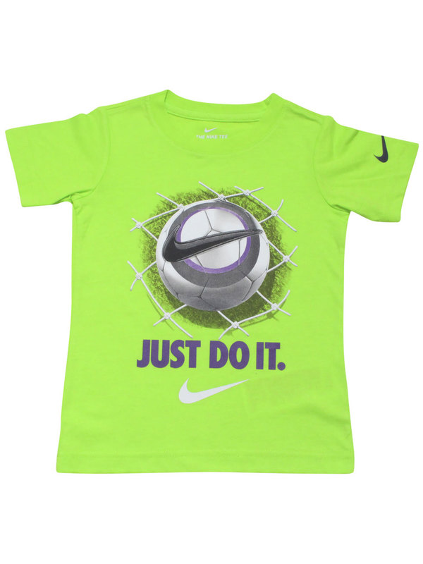  Nike Little Boy's T-Shirt Just Do It Soccer Logo Crew Neck 