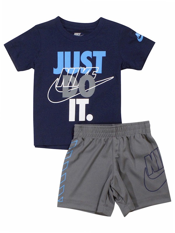  Nike T-Shirt & Shorts Set Toddler/Little Boy's 2-Piece Just Do It 