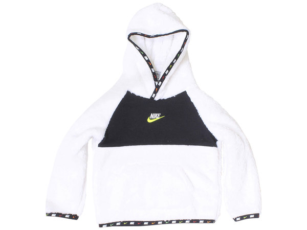 Nike Toddler/Little Boy's Micro Swoosh Sherpa Pullover Hoodie Sweatshirt