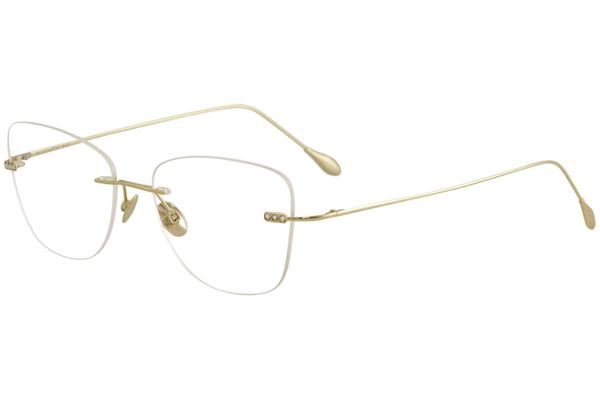 Oligarch Women's Eyeglasses NK3333/4 NK/3333/4 24kt Gold Rimless Optical Frame