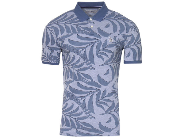  Original Penguin Men's Birdseye Leaf Polo Shirt Short Sleeve 