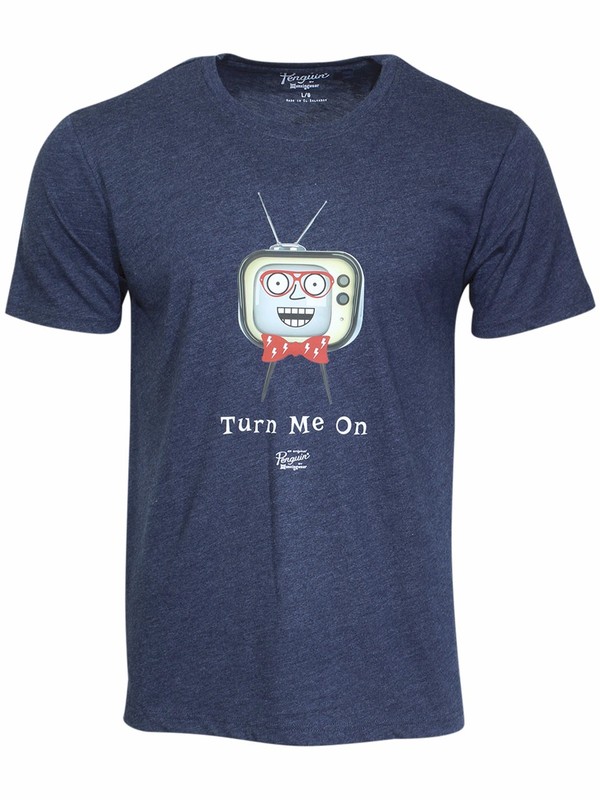 Original Penguin Turn Me On T-Shirt Men's Short Sleeve Crew Neck