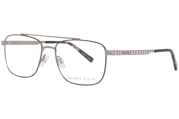  Perry Ellis PE444 Eyeglasses Men's Full Rim Rectangular Optical Frame 