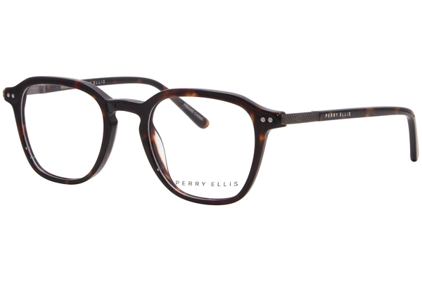  Perry Ellis PE483-1 Eyeglasses Men's Full Rim Rectangle Shape 