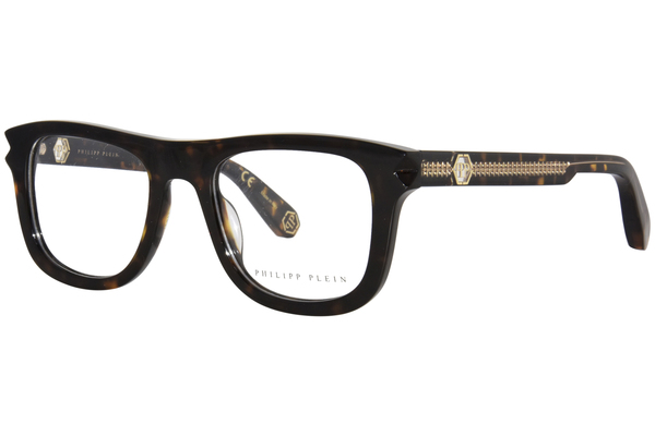  Philipp Plein Aura-Spirit-Berlin VPP023V Eyeglasses Men's Full Rim Square Shape 