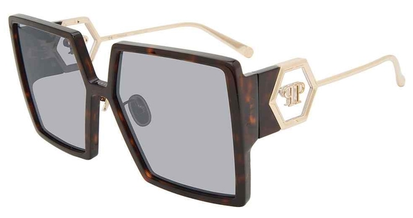  Philipp Plein SPP028M Sunglasses Women's Square Shape 