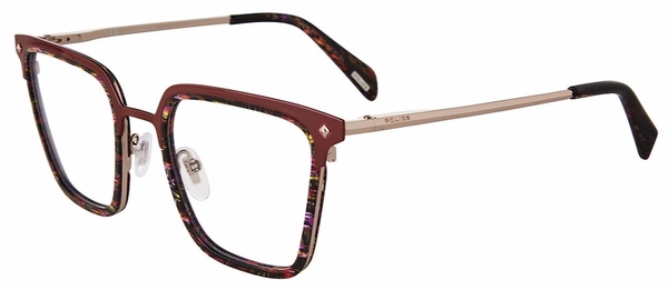 Police VPLG25 Eyeglasses Women's Full Rim Square Shape