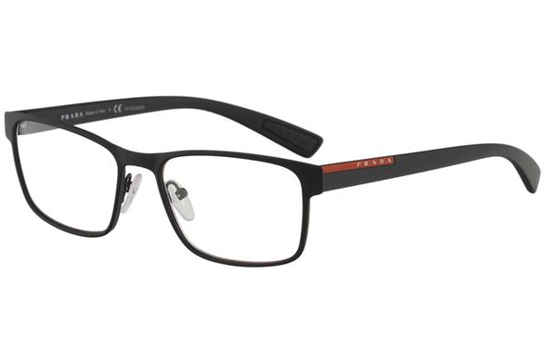  Prada Linea Rossa VPS-50G Eyeglasses Men's Full Rim Rectangle Shape 