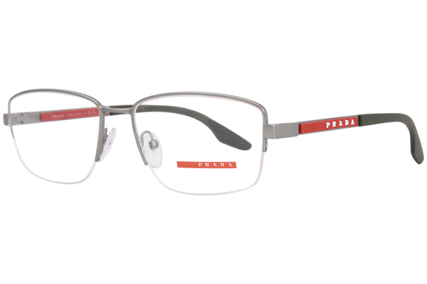  Prada Linea Rossa PS-51OV Eyeglasses Men's Semi Rim Pillow Shape 