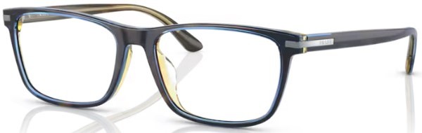  Prada PR 01ZVD Eyeglasses Men's Full Rim Rectangle Shape 