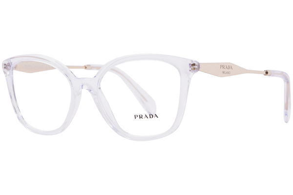  Prada PR 02ZV Eyeglasses Women's Full Rim Butterfly Shape 