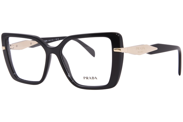  Prada PR-03ZV Eyeglasses Women's Full Rim Pillow Shape 