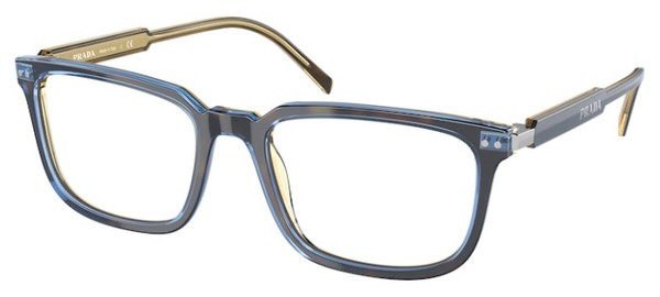  Prada PR 13YV Eyeglasses Men's Full Rim Rectangle Shape 