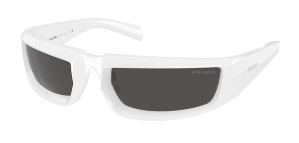 Prada PR-25YS 4615S0 Sunglasses Men's White/Dark Grey Rectangle Shape  63-20-120 